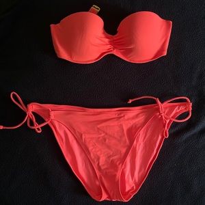 Victoria’s Secret neon coral bikini